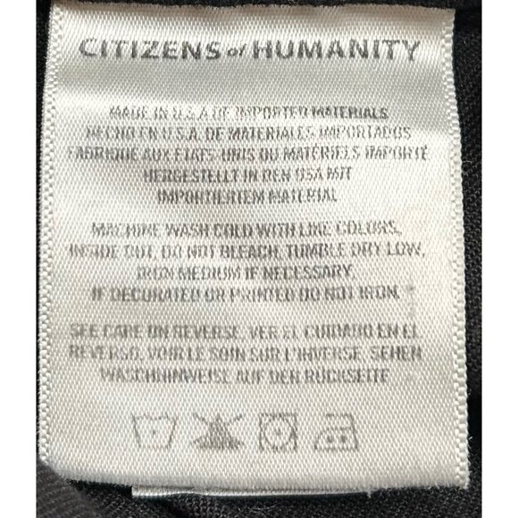 Citizens of Humanity Elsa Mid Rise Slim Fit Crop Jeans Black Sz 30  MADE IN USA - Picture 9 of 11